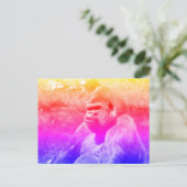 Portret westerne laaglandgorilla briefkaart (Staand voorkant)
