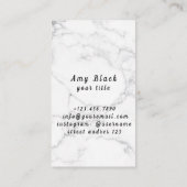 Portret Woman Girl Fotografie Visitekaartje (Achterkant)