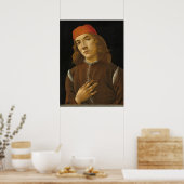 Portret Youth - Sandro Botticelli Fine Art Poster (Keuken)