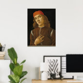 Portret Youth - Sandro Botticelli Fine Art Poster (Thuiskantoor)