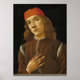 Portret Youth - Sandro Botticelli Fine Art Poster