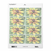 Portret - Zwarte Eyed Susan Etiket (Full Sheet)