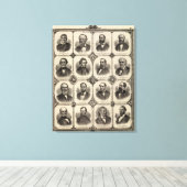 Portreten van EG Potter, Delano T Smith Canvas Afdruk (Insitu (Houten vloer))