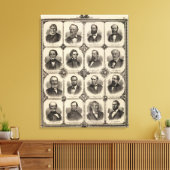 Portreten van EG Potter, Delano T Smith Canvas Afdruk (Insitu (Woonkamer))