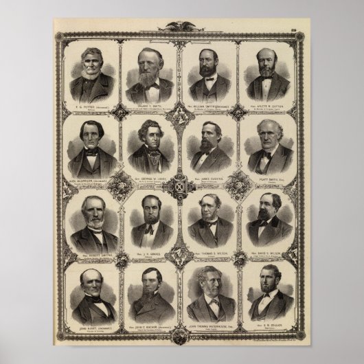 Portreten van EG Potter, Delano T Smith Poster (Voorkant)