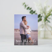 Portretfoto bruiloft Save the Date Briefkaart (Staand voorkant)