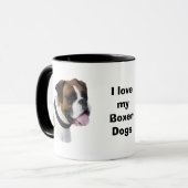 Portretfoto van Boxer-hond Mok (Voorkant links)