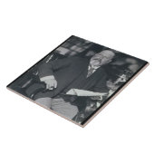 Portretfoto van Edward VII (1841-1910) (b/w Tegeltje (Zijkant)