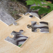 Portretfoto van een Siberische tijger Legpuzzel (Zijkant)