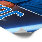 Portretfoto van MVP-basketbalspeler bij de seniore Poster (Hoek)