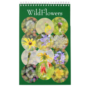 Portretfotografie van wilde bloemen in close-up kalender