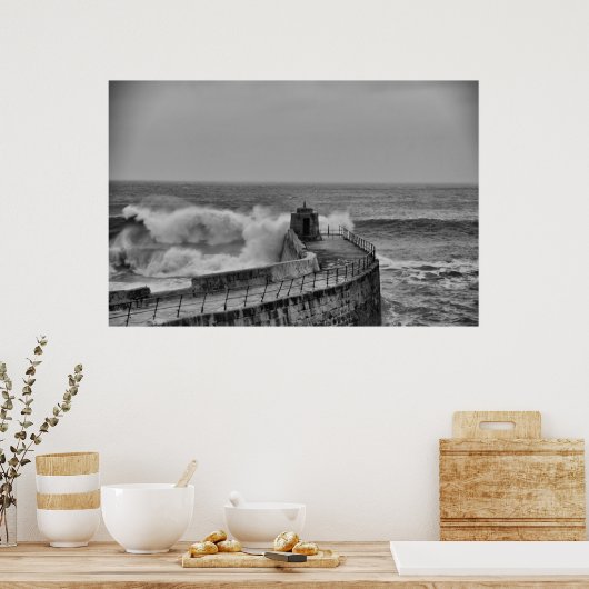 portretgolven poster (Keuken)