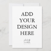 Portretkaart afdrukken 13x18 cm kaart (Voorkant)