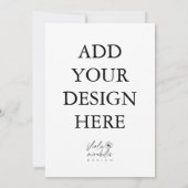 Portretkaart afdrukken 5"x7" kaart (Achterkant)