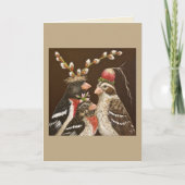 Portretkaart voor de Grosbeak-familie Kaart (Voorkant)