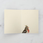 Portretkaart voor de Grosbeak-familie Kaart (Binnen)