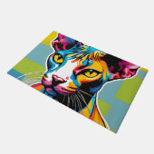 Portretkat Sphynx Pop Art Deurmat (Schuin)