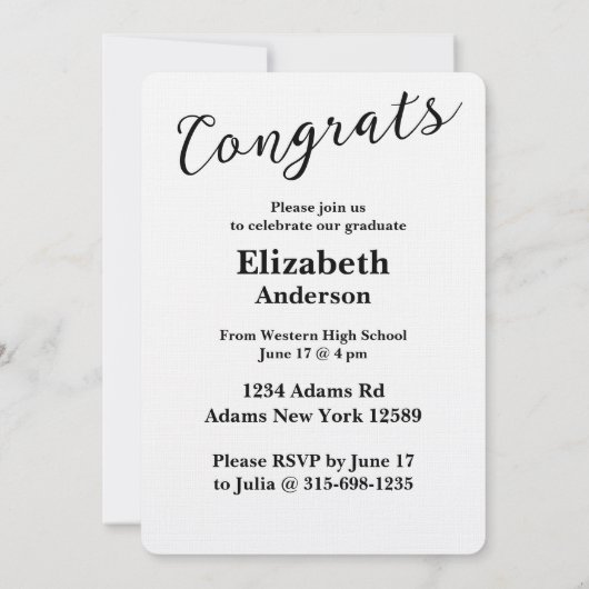 Portretklas van Afstuderen Uitnodiging 2025 (Achterkant)