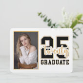 Portretklas van Afstuderen Uitnodiging 2025 (Staand voorkant)