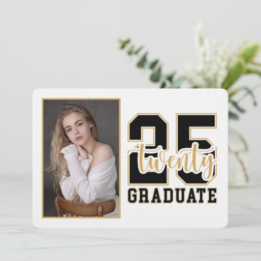 Portretklas van Afstuderen Uitnodiging 2025 (Staand voorkant)