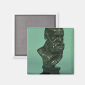 Portretkop van Victor Hugo (1802-85) (brons) Magneet (Voorkant / Achterkant)