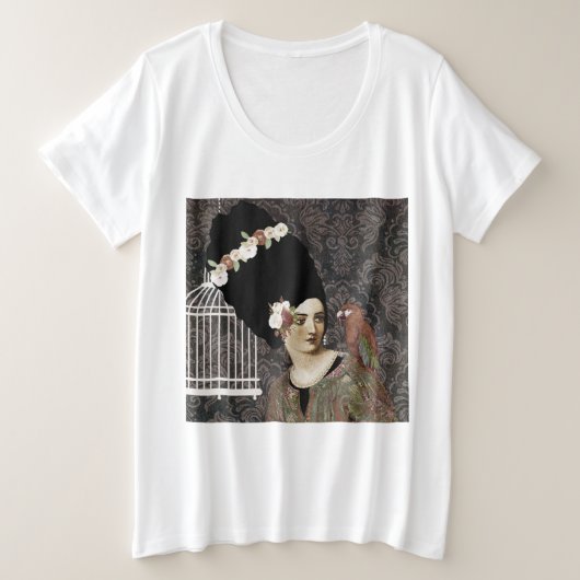 portretkunst grote maat t-shirt (Design voorkant)