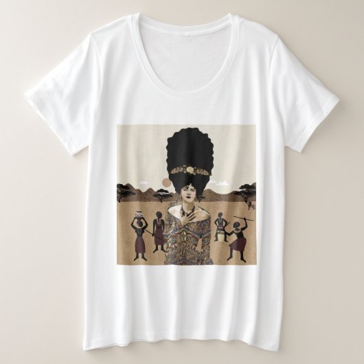 portretkunst grote maat t-shirt (Design voorkant)