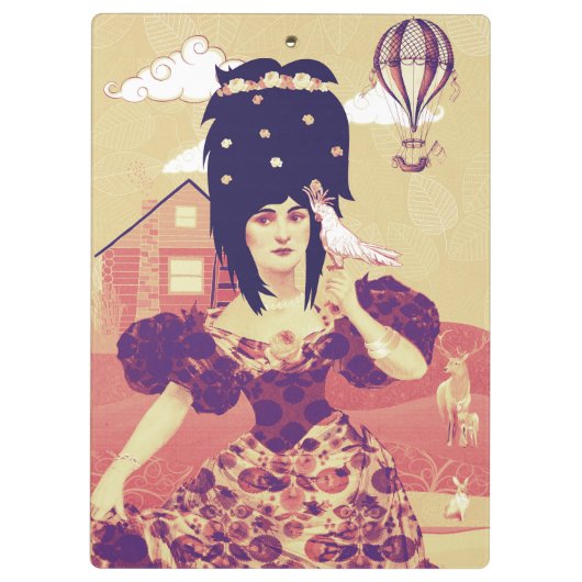 portretkunst klembord (Achterkant)