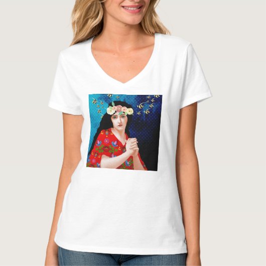 portretkunst t-shirt (Voorkant)