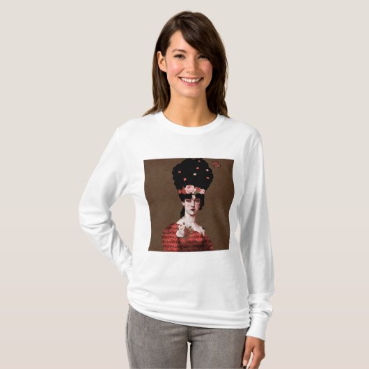 portretkunst t-shirt (Voorkant volledig)