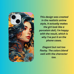 portretmoderne stijl iPhone 15 case