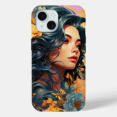 portretmoderne stijl Case-Mate iPhone case (Achterkant)