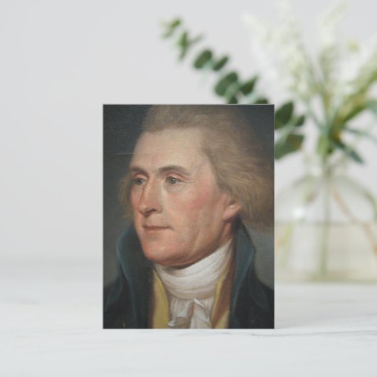 Portretschilderij van Thomas Jefferson Briefkaart (Staand voorkant)