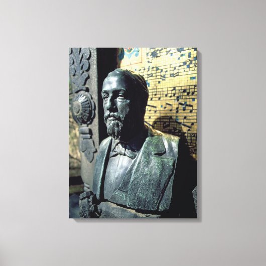 Portretstoet van Alexander Borodin Canvas Afdruk (Voorkant)