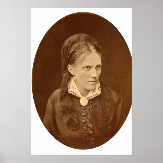 Portretstoet van Anna G. Dostyevskaya Poster (Voorkant)