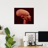 Portretstoet van een dochter van koning Akhenaten Poster (Thuiskantoor)