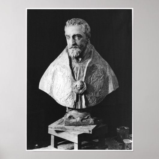 Portretstoet van Francois d'Escoubleau Poster (Voorkant)