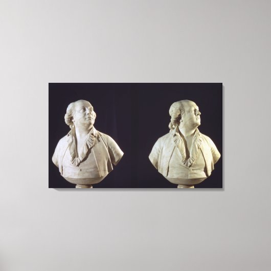 Portretstoet van Giuseppe Balsamo (1743-95) Canvas Afdruk (Voorkant)