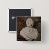 Portretstoet van Jacques-Ange Gabriel Vierkante Button 5,1 Cm (Voorkant /achterkant)
