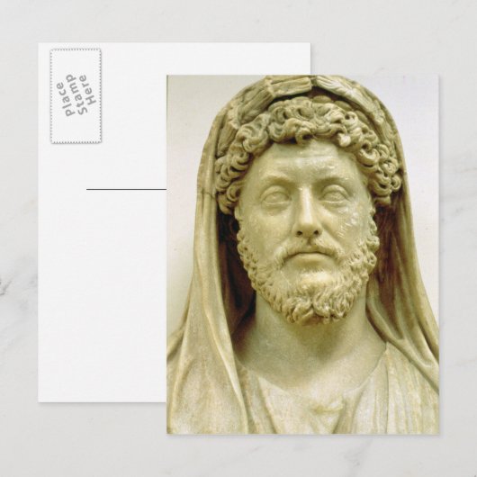 Portretstoet van Marcus Aurelius Briefkaart (Voorkant / Achterkant)