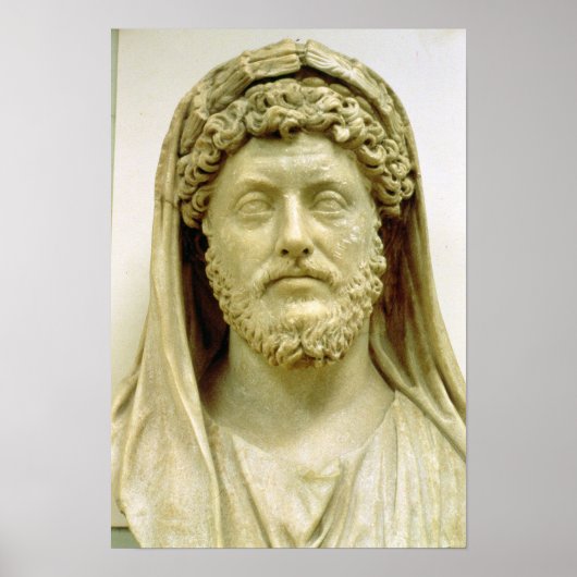 Portretstoet van Marcus Aurelius Poster (Voorkant)