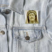 Portretstoet van Marcus Aurelius Vierkante Button 5,1 Cm (In situ)