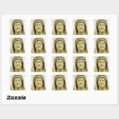 Portretstoet van Marcus Aurelius Vierkante Sticker (Vel)