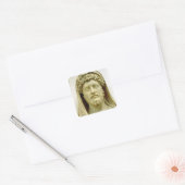 Portretstoet van Marcus Aurelius Vierkante Sticker (Envelop)