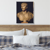 Portretstok van keizer Trajan Canvas Afdruk (Insitu (Slaapkamer))