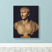 Portretstok van keizer Trajan Canvas Afdruk (Insitu (Houten vloer))