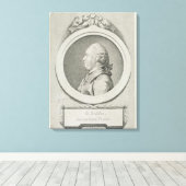 Portretstudie van George Stubbs (1724-1806) (soft- Canvas Afdruk (Insitu (Houten vloer))