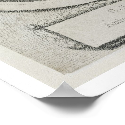 Portretstudie van George Stubbs (1724-1806) (soft- Poster (Hoek)