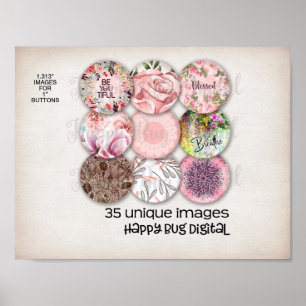 Portretten en afdrukken poster