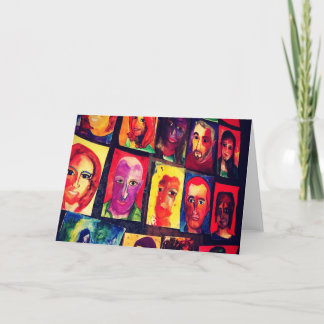 portretten feestdagen kaart